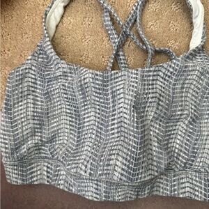 lululemon athletica Blue and White Bra